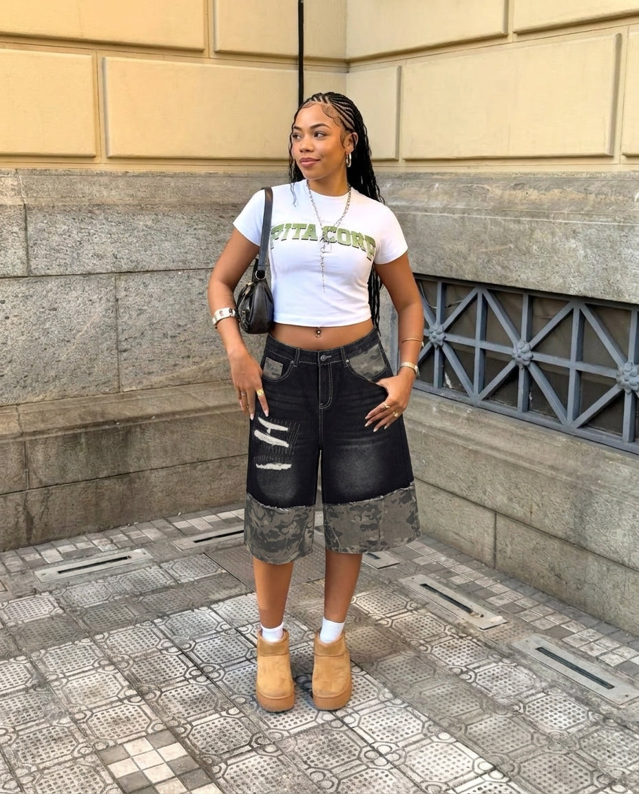UNSEEN-Studios Camo Patch Jorts