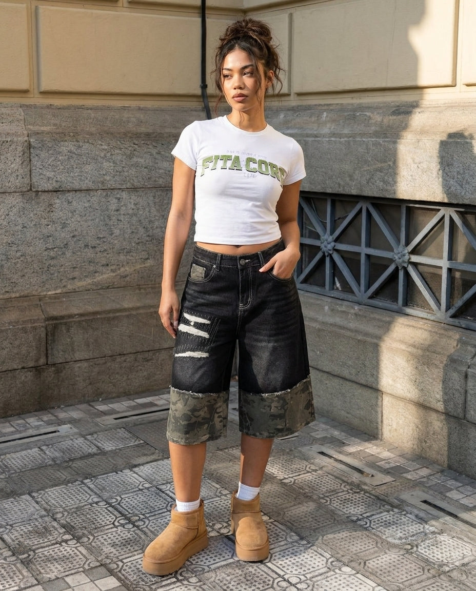 UNSEEN-Studios Camo Patch Jorts