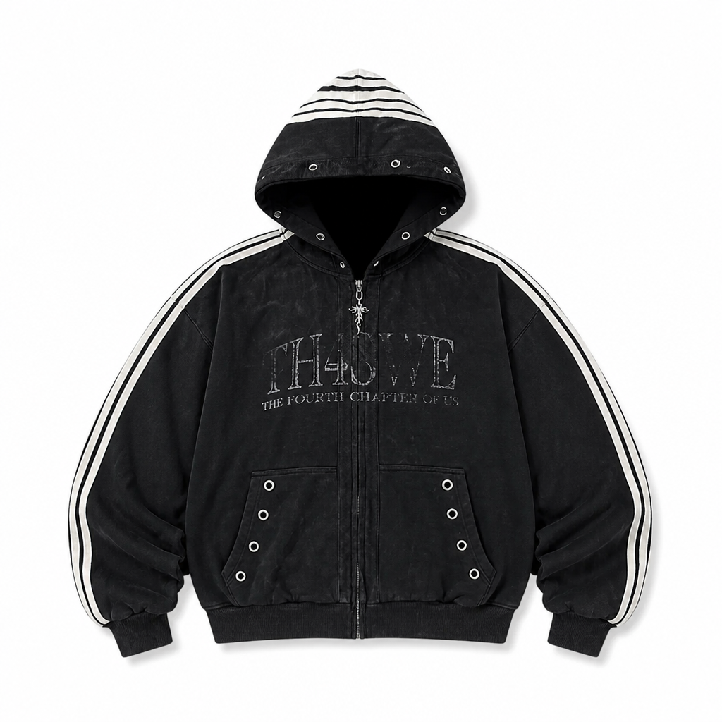 UNSEEN-Studios Midnight Stripe Zip Hoodie