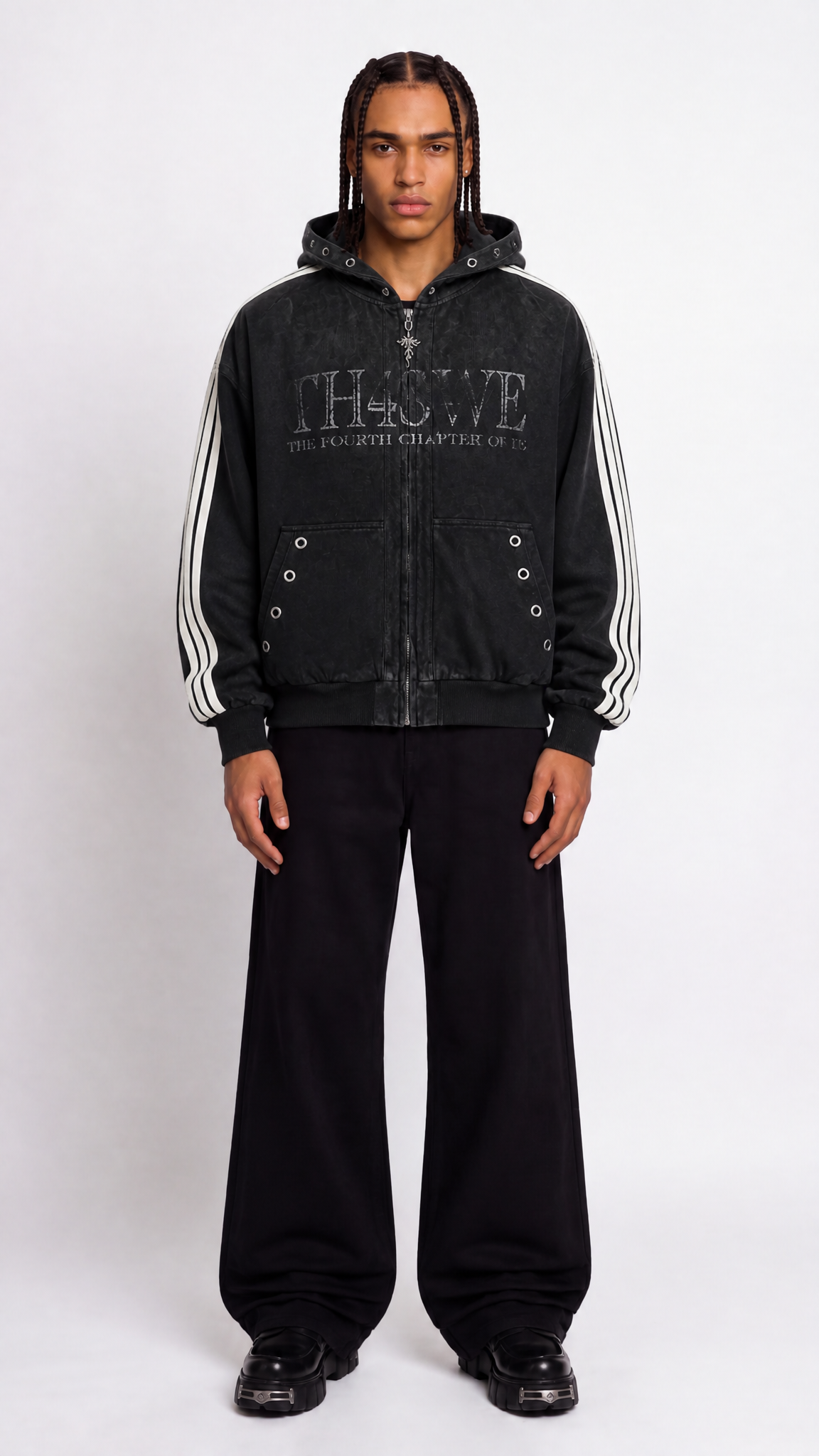 UNSEEN-Studios Midnight Stripe Zip Hoodie
