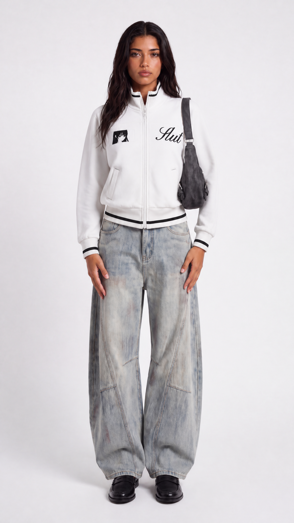 UNSEEN-Studios Flut Cropped Zip-Jacke