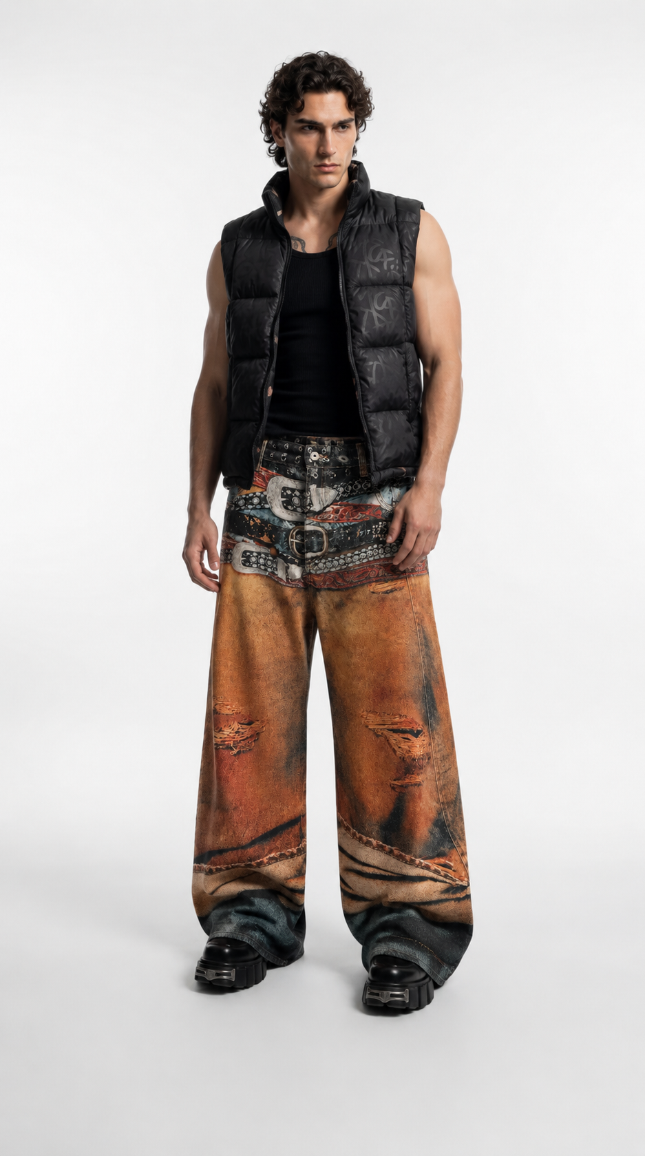 UNSEEN-Studios Multibelt Desert Jeans