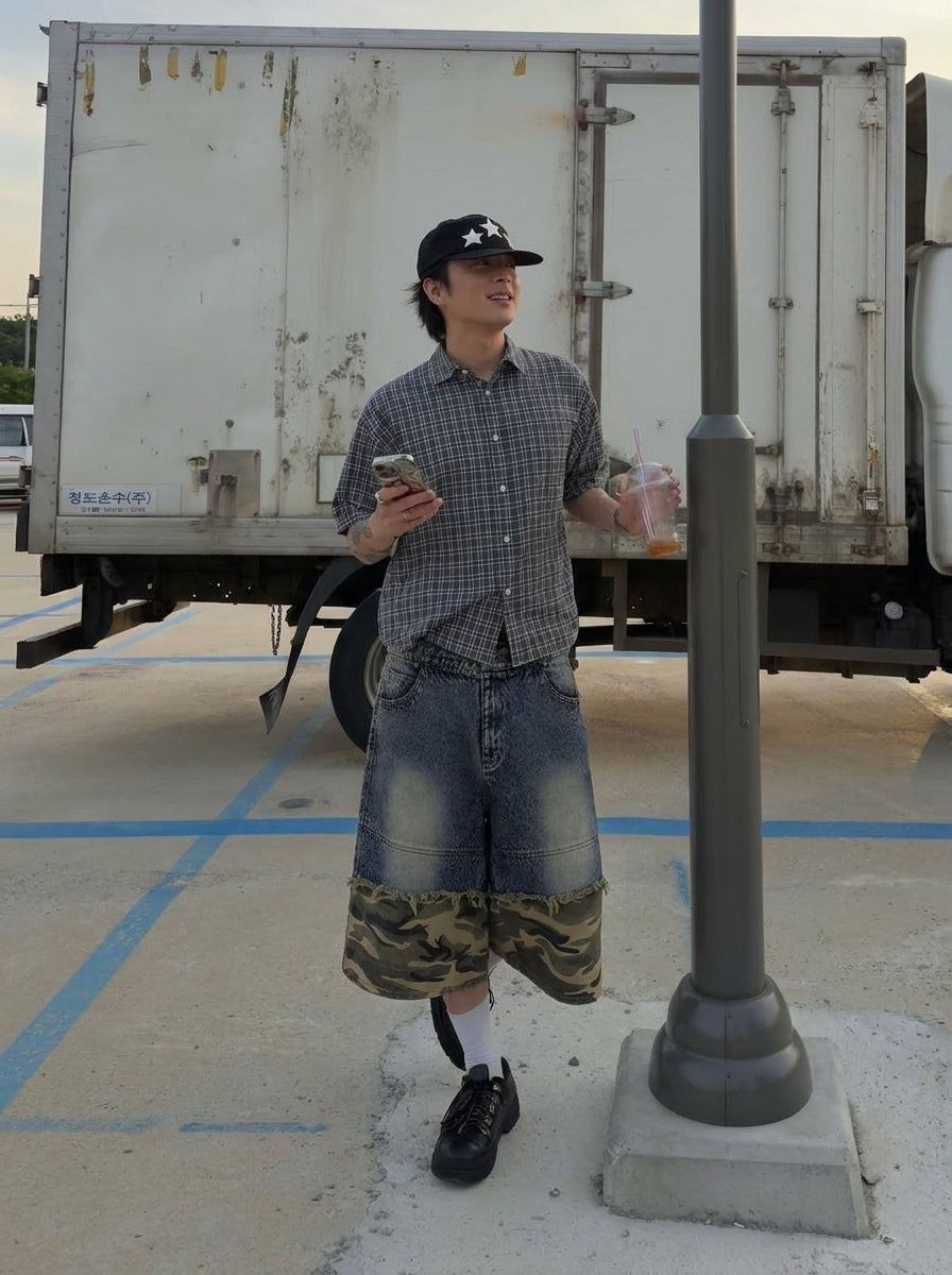 UNSEEN-Studios Distressed Demon Jorts