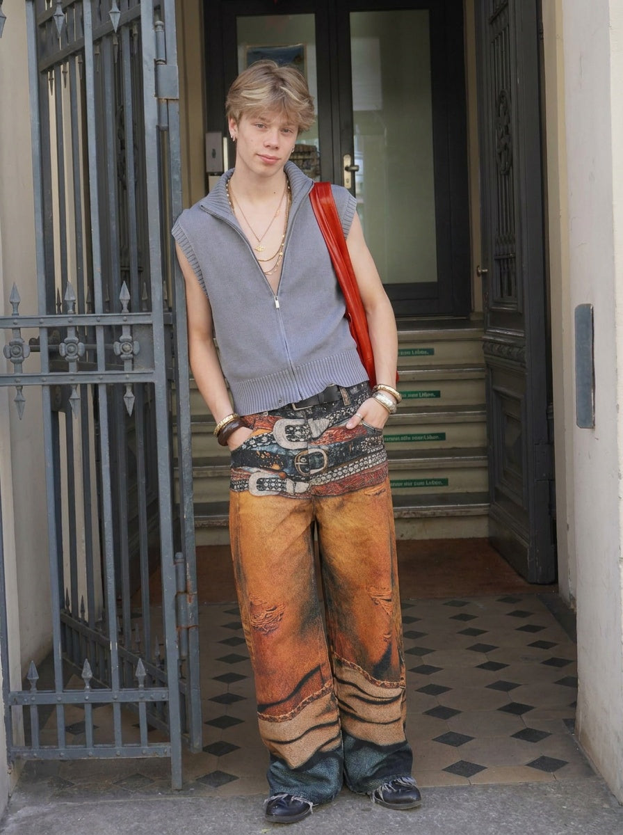 UNSEEN-Studios Multibelt Desert Jeans