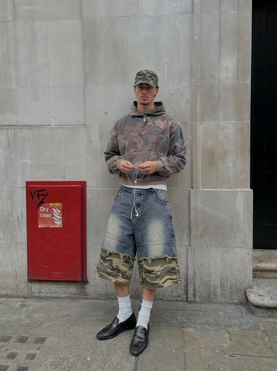 UNSEEN-Studios Distressed Demon Jorts