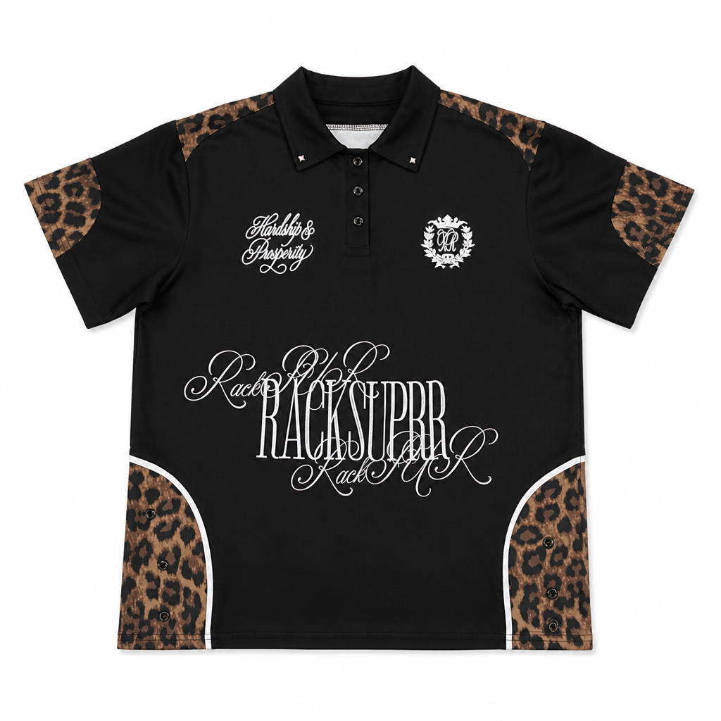 UNSEEN-Studios Leopard Circuit Polo