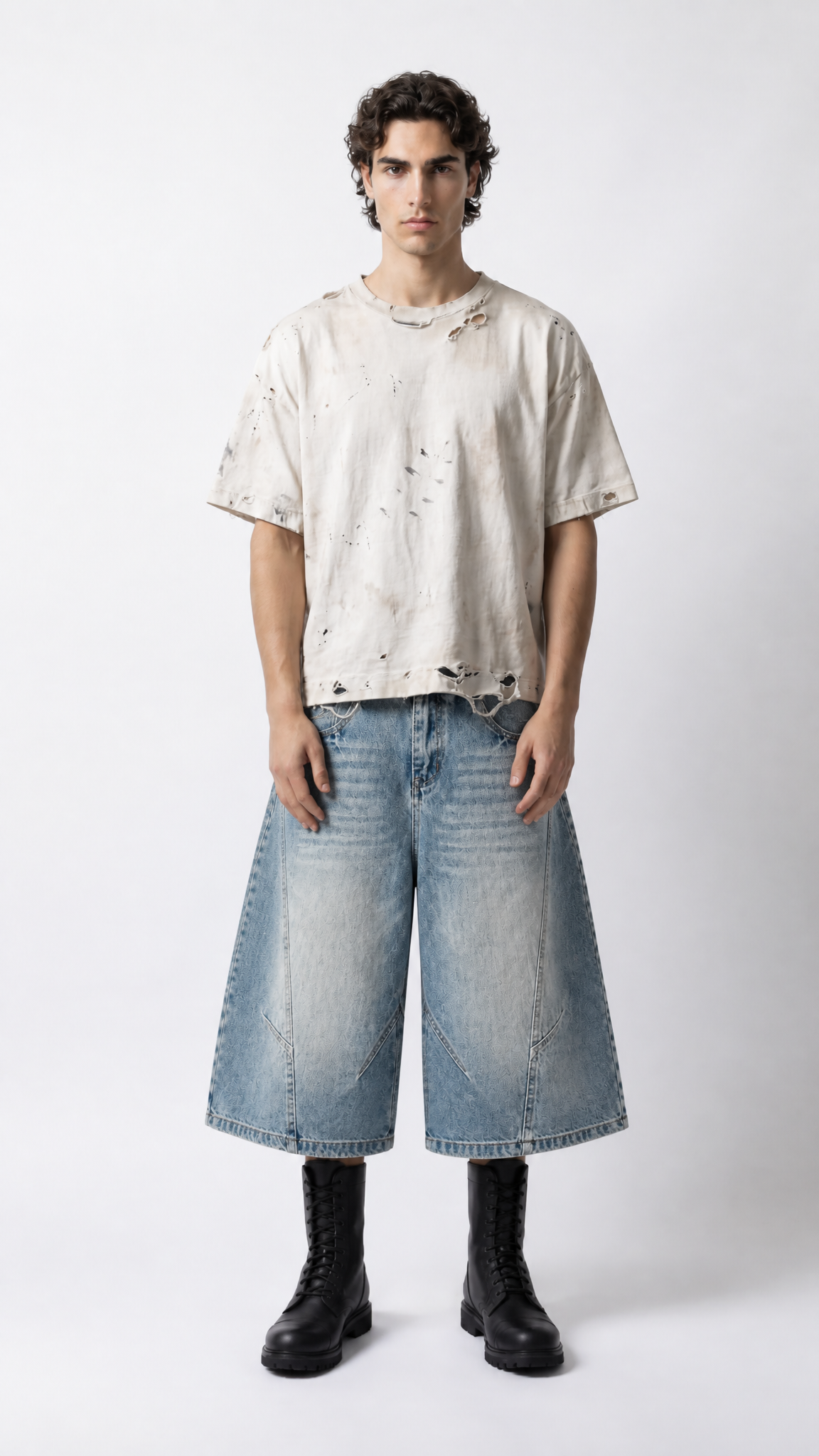 UNSEEN-Studios Vertex Denim Shorts