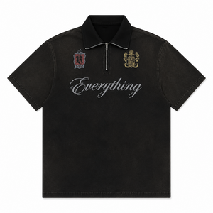 UNSEEN-Studios Crest Quarter Zip Polo