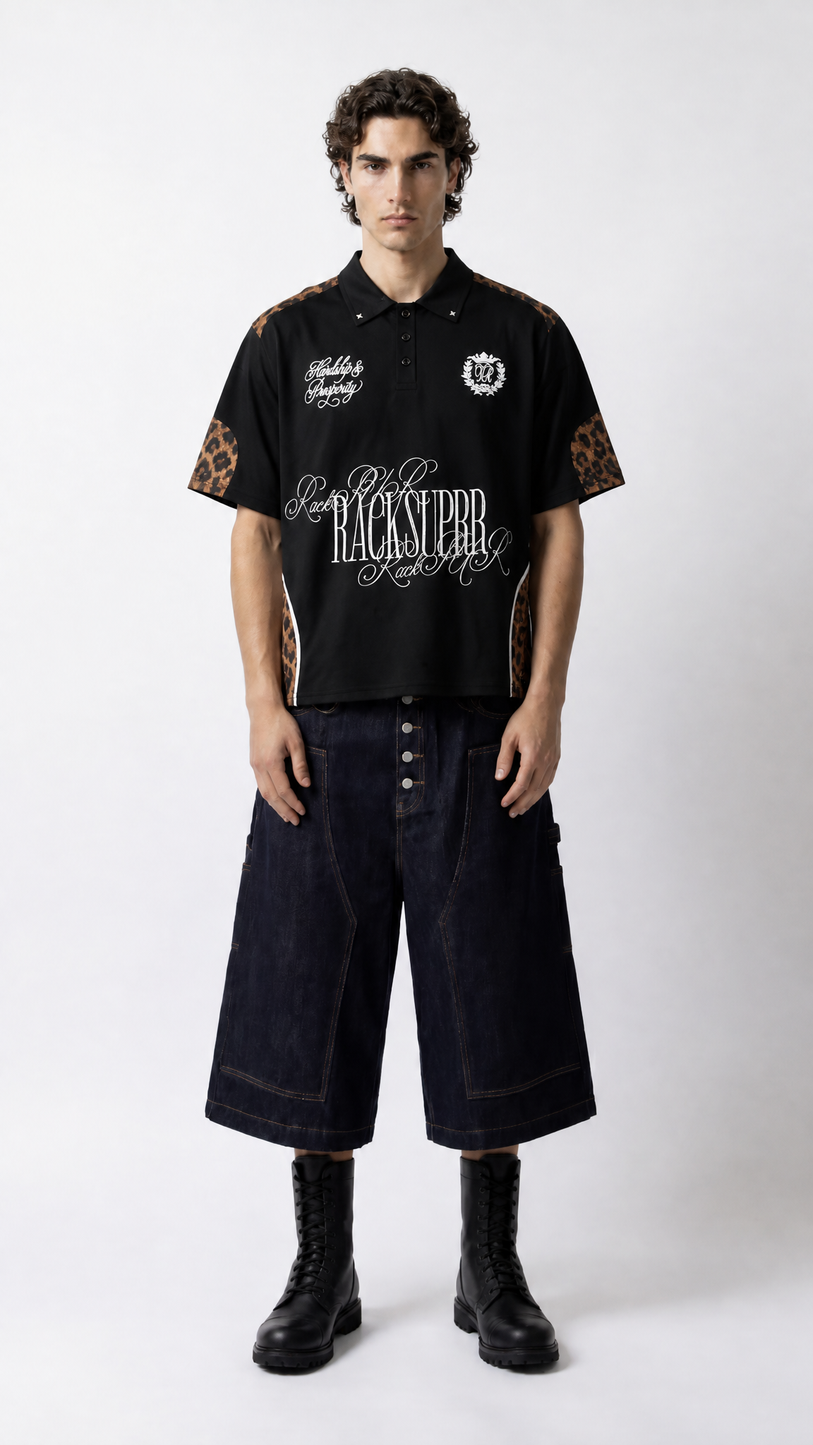 UNSEEN-Studios Leopard Circuit Polo
