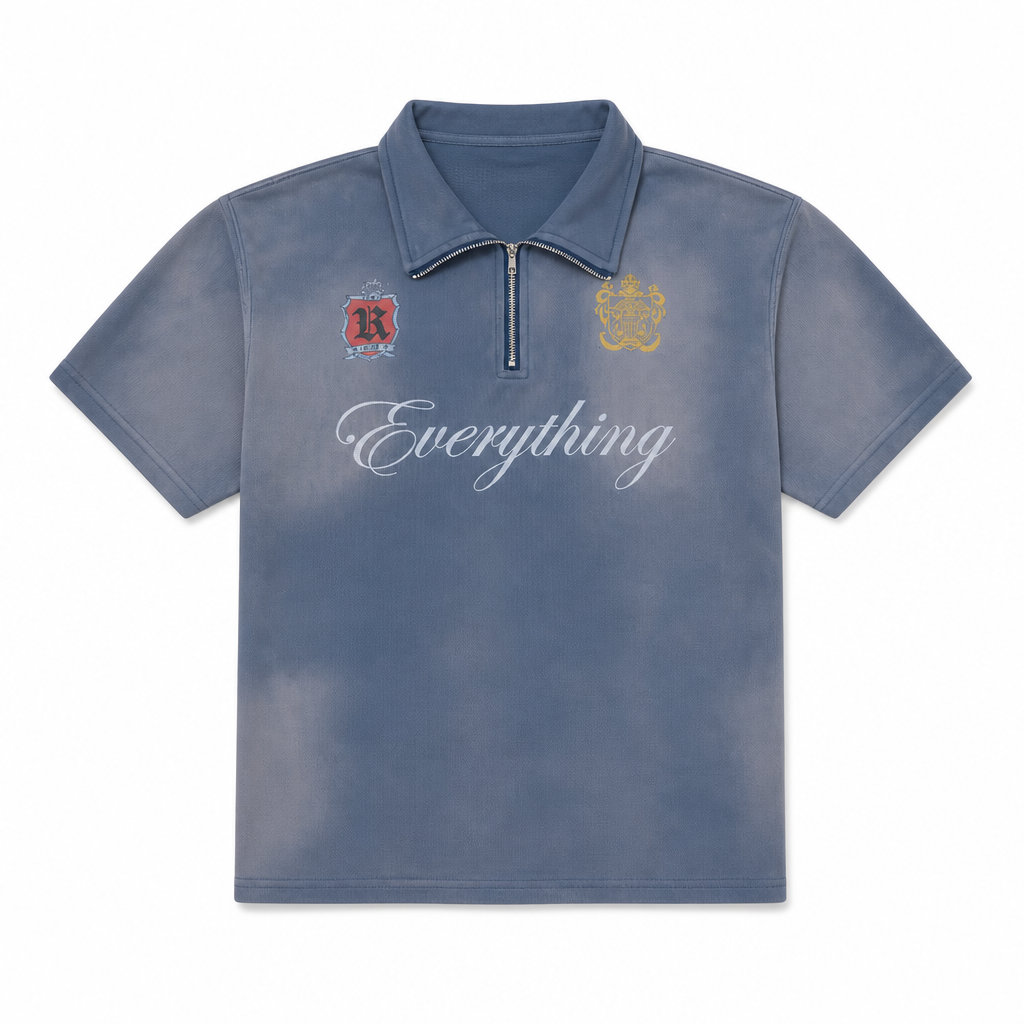 UNSEEN-Studios Crest Quarter Zip Polo