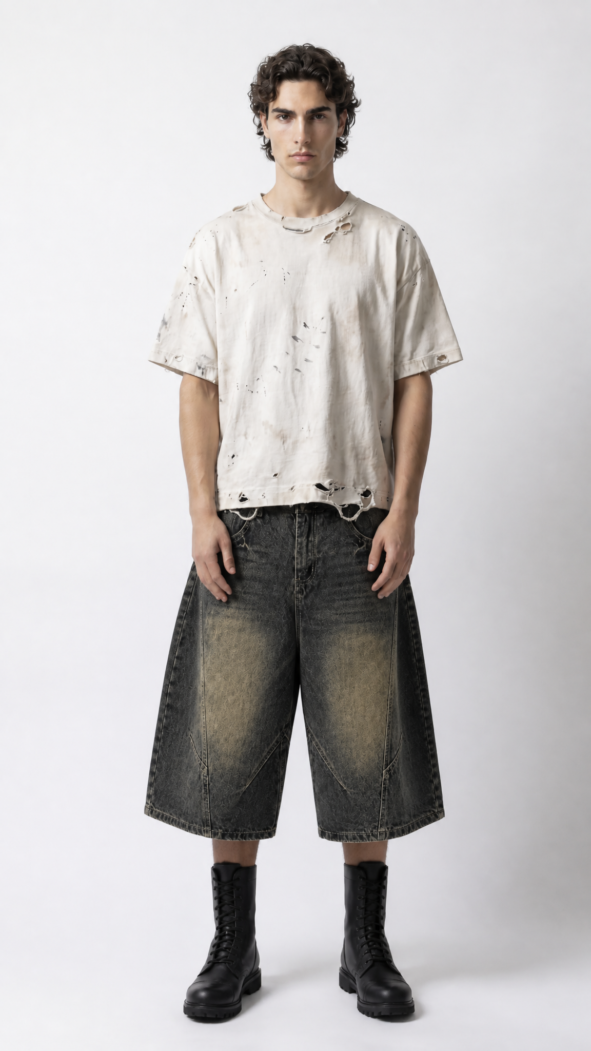 UNSEEN-Studios Vertex Denim Shorts