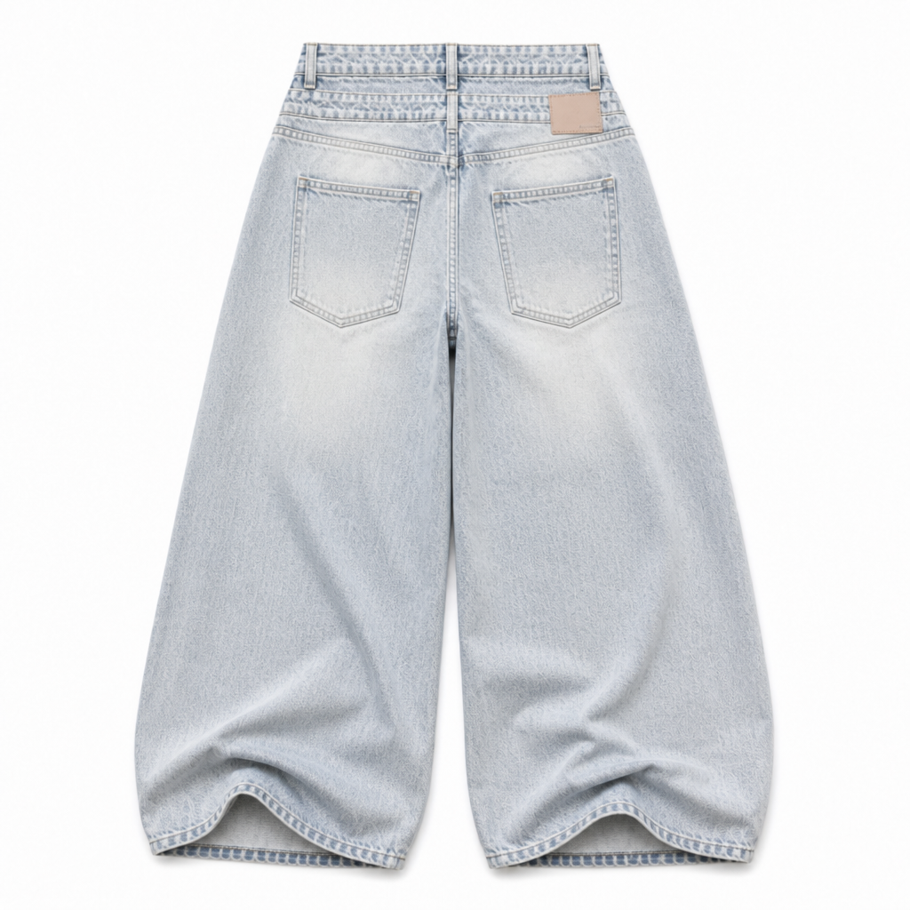 UNSEEN-Studios Double Waist Baggy Jeans