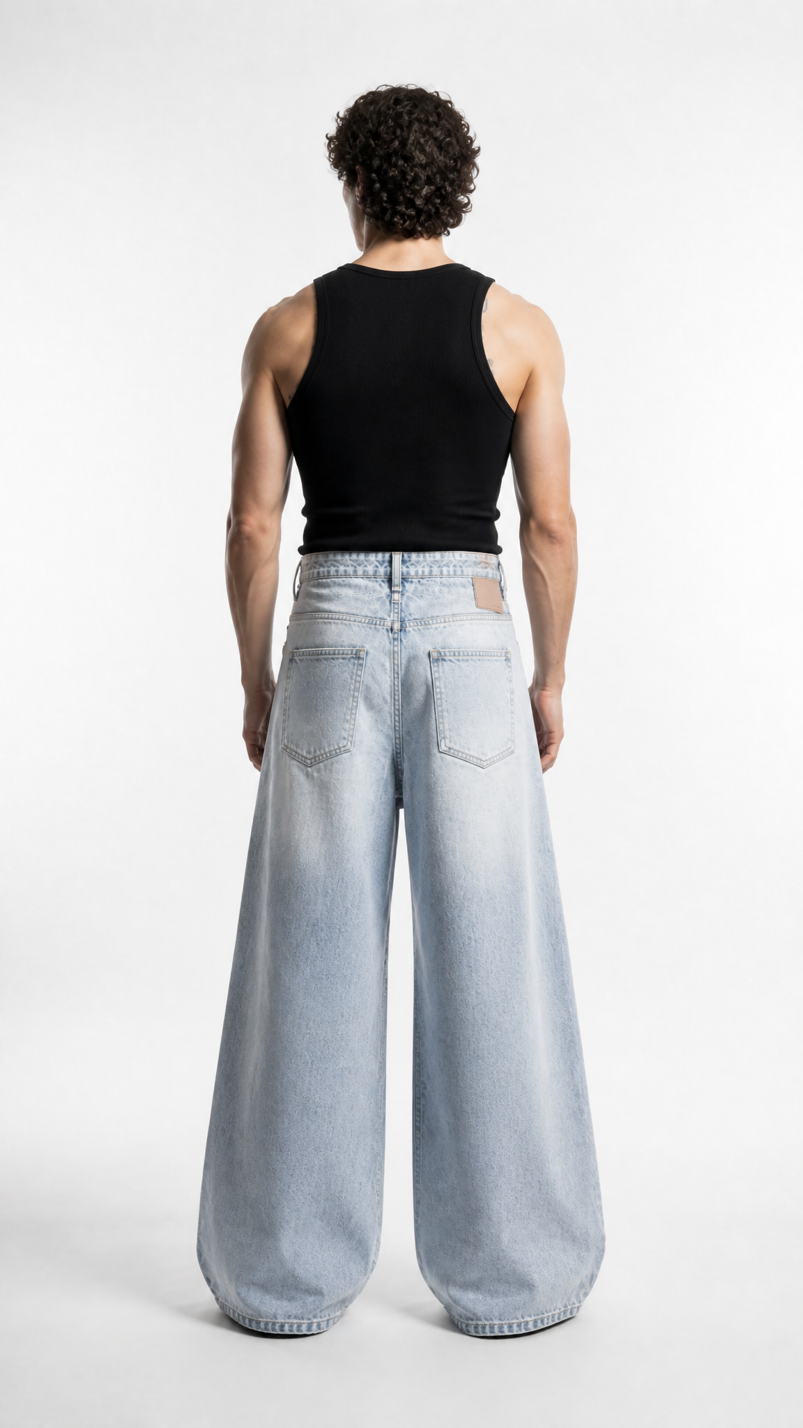UNSEEN-Studios Double Waist Baggy Jeans