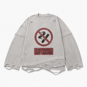 UNSEEN-Studios Distressed Smoke Layered Longsleeve