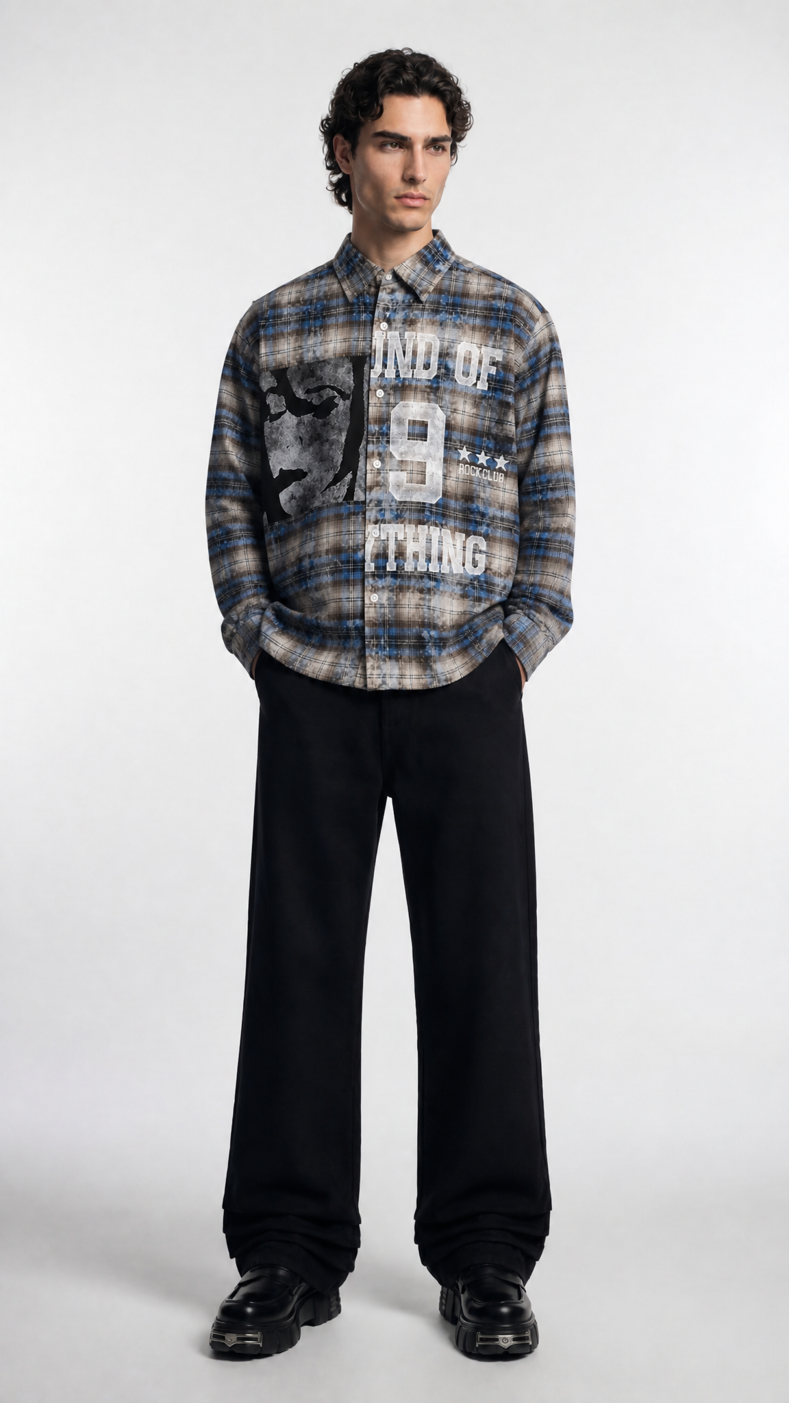 UNSEEN-Studios Riot Club Plaid Shirt