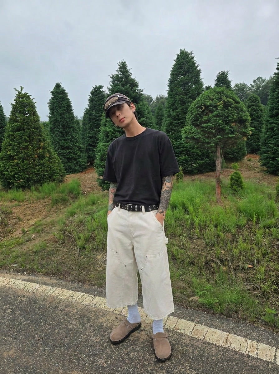 UNSEEN-Studios Canvas Double Knee Utility Shorts