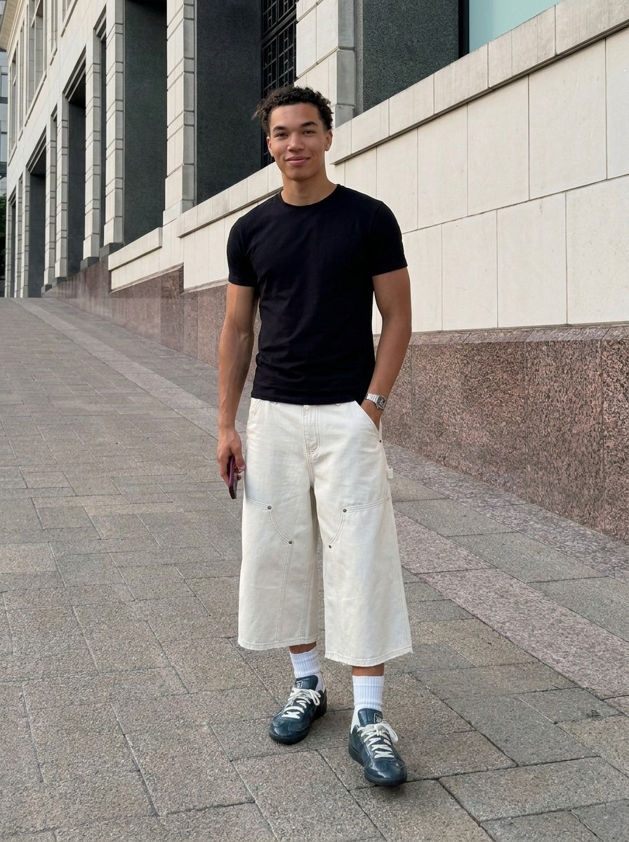 UNSEEN-Studios Canvas Double Knee Utility Shorts