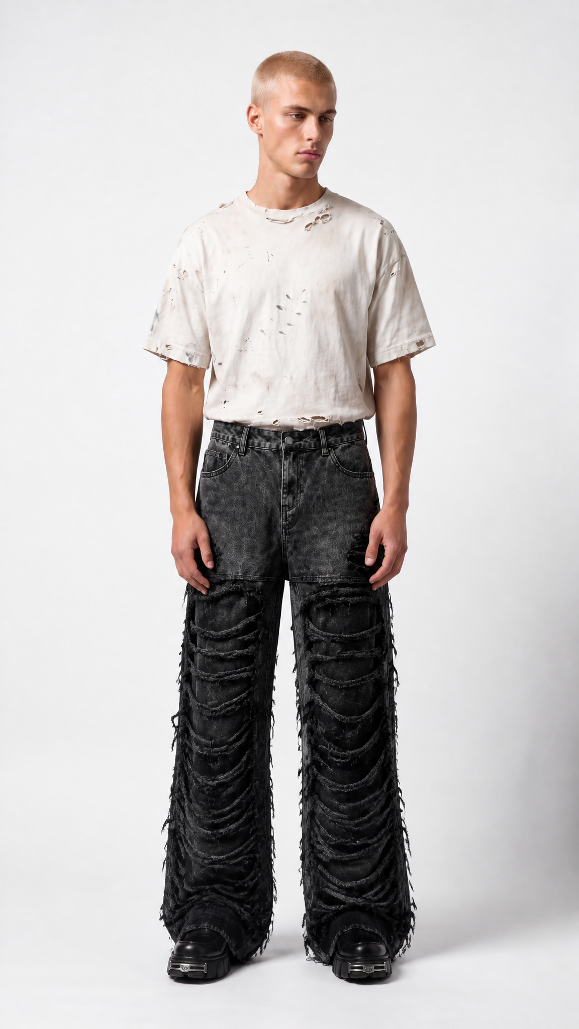 UNSEEN-Studios Distressed Apocalypse Baggy Pants