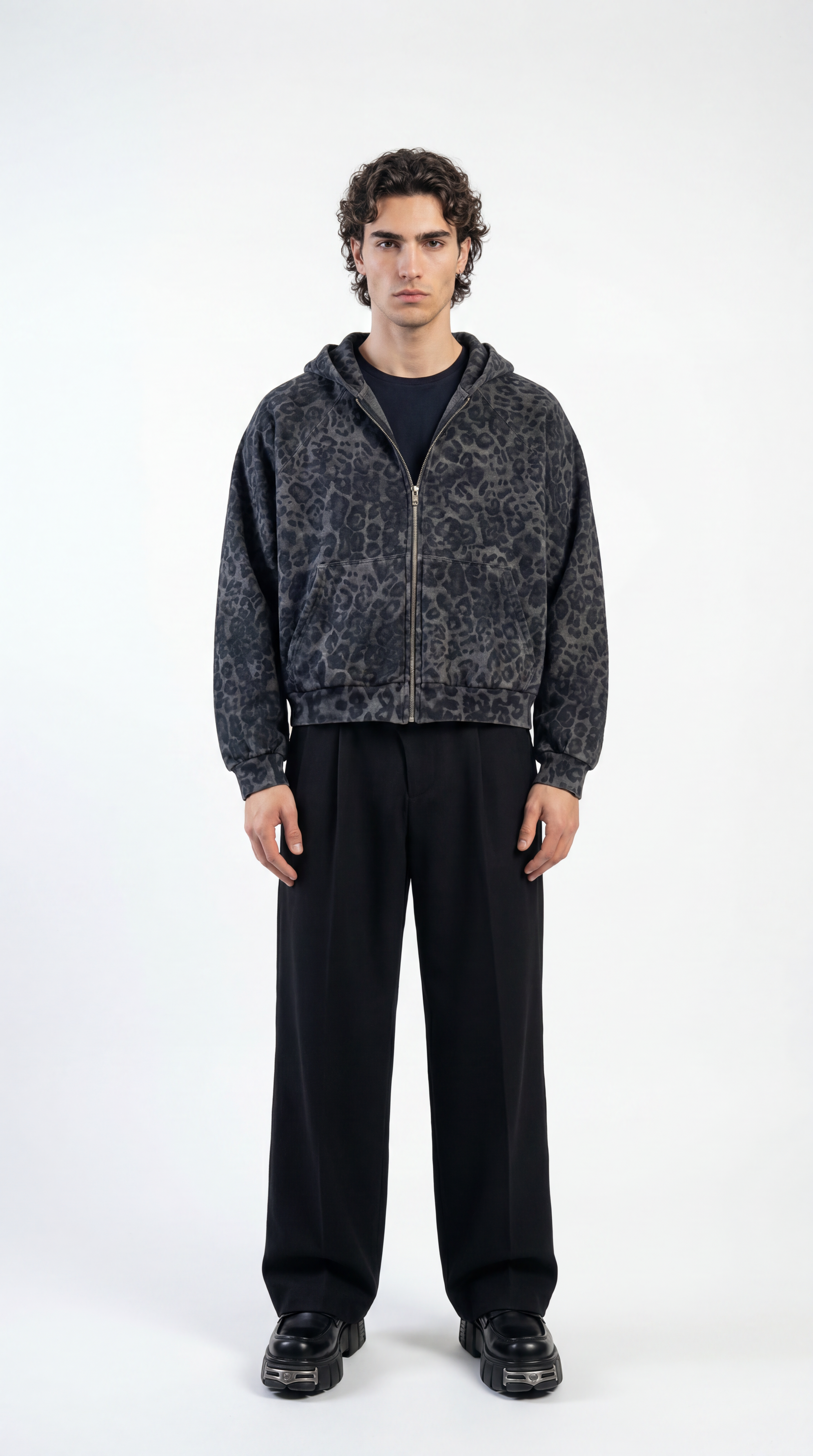UNSEEN-Studios Leopard Zip Hoodie Dynama
